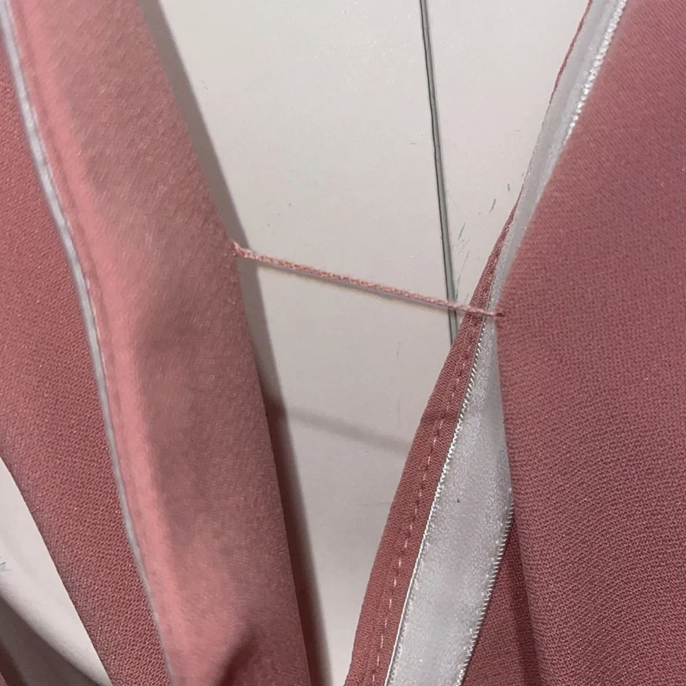 Dessy collective crepe off shoulder bridesmaid dress 10 jj - Picture 6 of 7